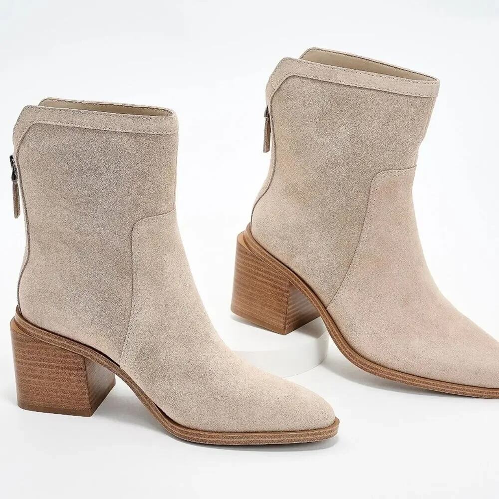 Vince Camuto Kortimy Water Repellent Suede Mid-Shaft‎ Boots Size 9